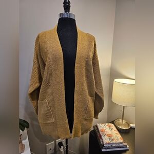 EUC Universal Thread Women's Cardigan With Pockets, Yellow, XS